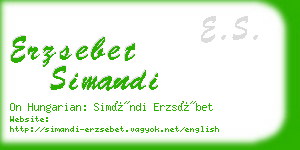 erzsebet simandi business card